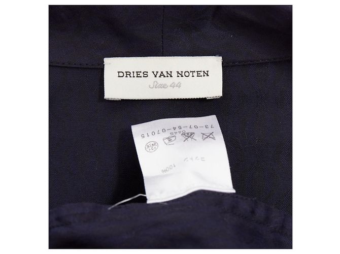 Camisa overshirt kimono de algodón impresa sutil de Dries Van Noten - vista 8