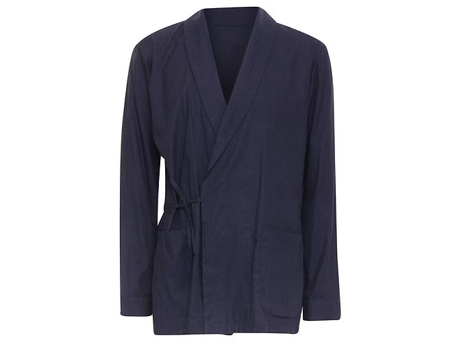 Camisa overshirt kimono de algodón impresa sutil de Dries Van Noten - vista 9
