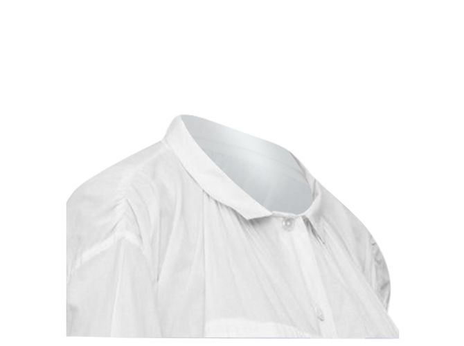 ABITO CAMICIA IN COTONE BIANCO CON CORDONCINI RIBBON ANN DEMEULEMEESTER FR36 S - vista 2