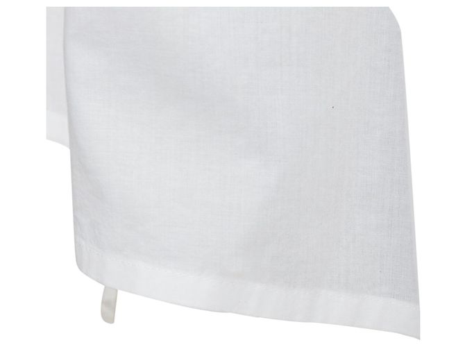 ABITO CAMICIA IN COTONE BIANCO CON CORDONCINI RIBBON ANN DEMEULEMEESTER FR36 S - vista 7