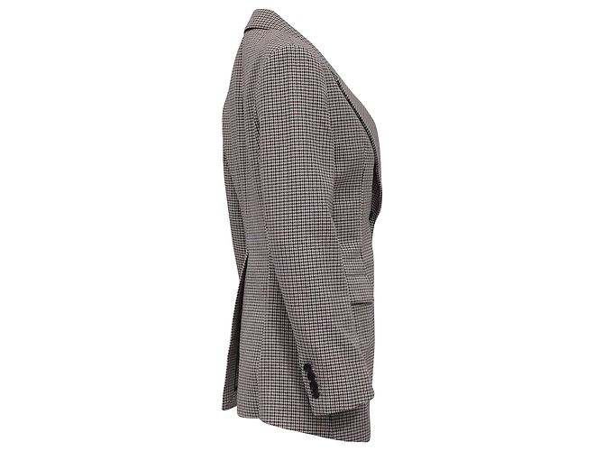 Theory Houndstooth Print Blazer in Multicolor Cotton Multiple colors - view 3