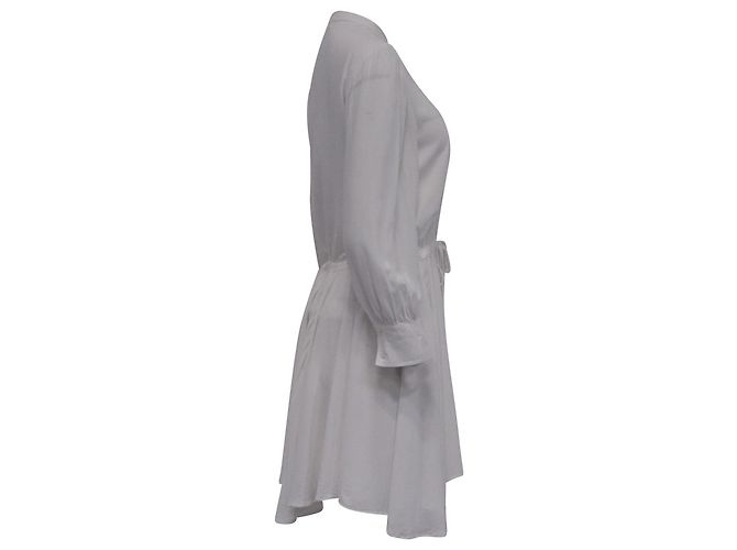 Abito Mini Ranil con Vita Legata in Viscosa Bianca di Zadig & Voltaire Bianco Crudo - vista 3