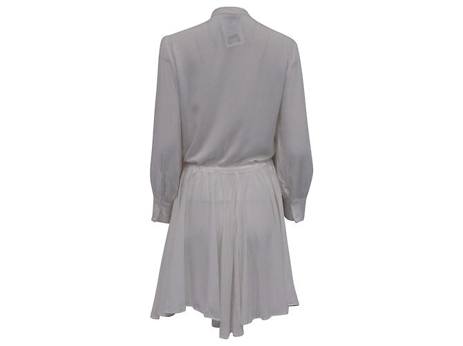 Abito Mini Ranil con Vita Legata in Viscosa Bianca di Zadig & Voltaire Bianco Crudo - vista 4