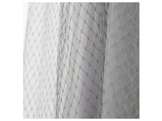 Falda de seda de malla Christian Dior Gris - vista 15