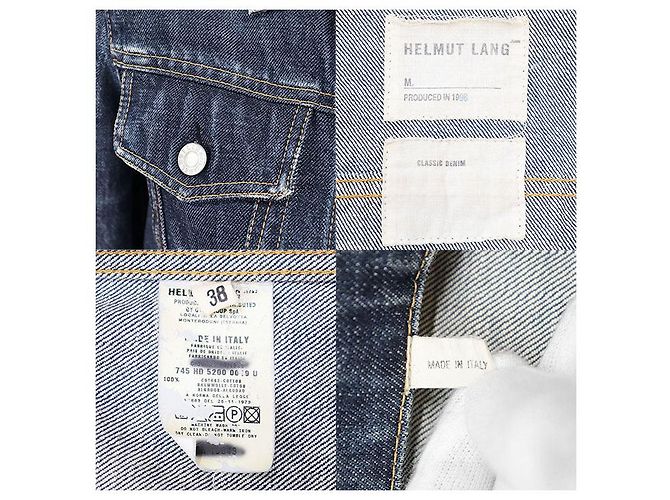 Autre Marque Giacca di denim classica Helmut Lang Blu - vista 10