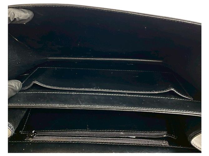 Céline Borsa a tracolla in pelle Celine Nero - vista 10