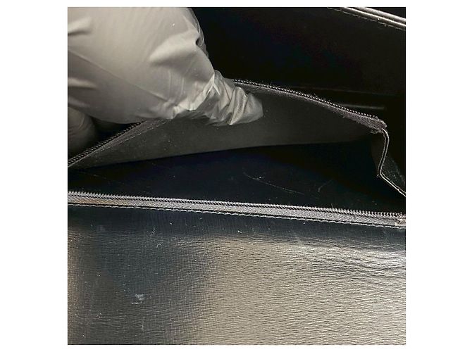 Céline Borsa a tracolla in pelle Celine Nero - vista 11
