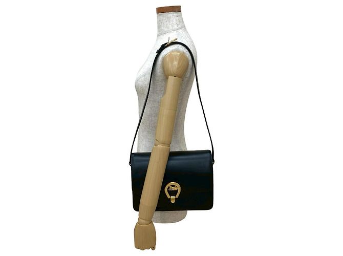 Céline Borsa a tracolla in pelle Celine Nero - vista 3