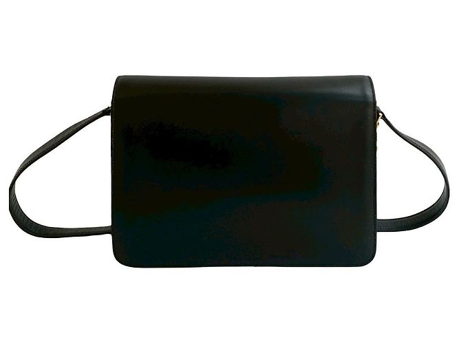 Céline Borsa a tracolla in pelle Celine Nero - vista 4