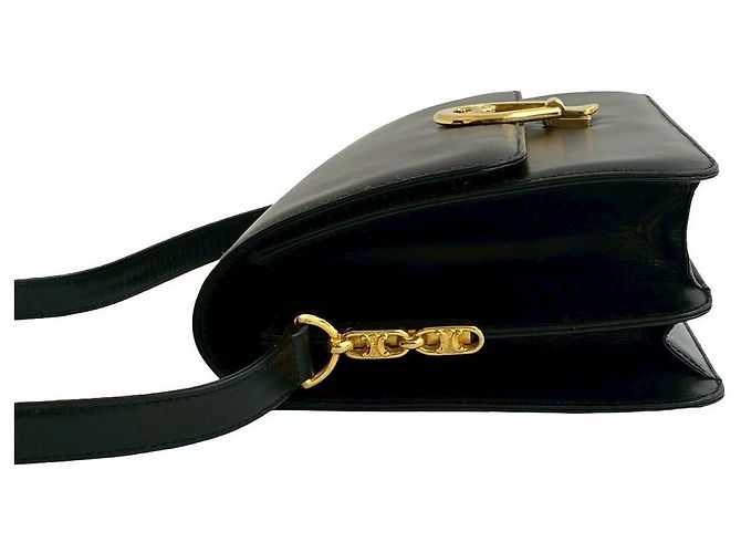 Céline Borsa a tracolla in pelle Celine Nero - vista 6