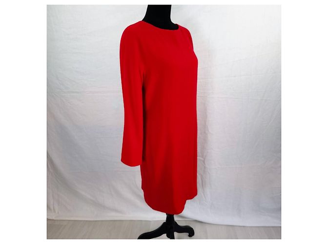 Gianni Versace Couture rotes Wollkleid - Ansicht 5