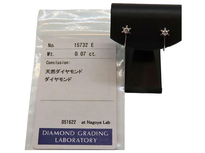 Autre Marque Orecchini in diamante Pt900 Argento - vista 7