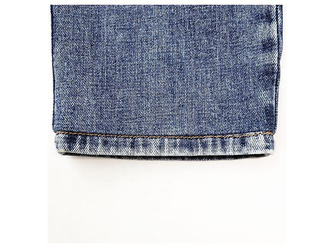Pantalones de mezclilla de shearling Chanel P74543 Azul - vista 14
