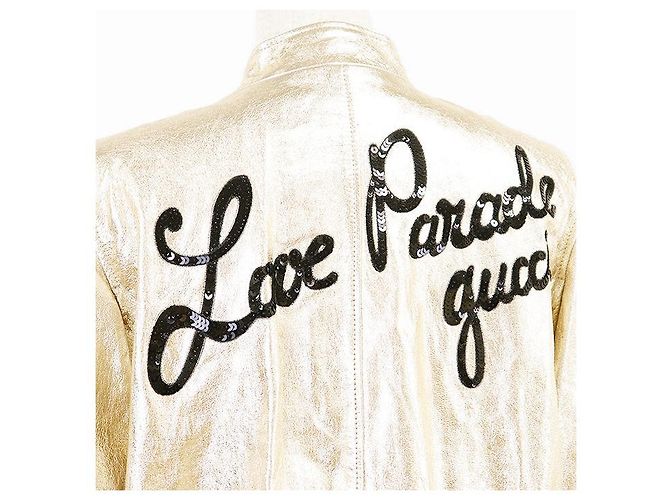 Chaqueta de piel de cordero Love Parade Gucci Dorado - vista 2