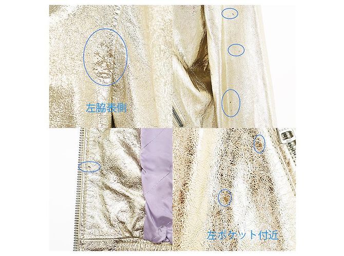 Chaqueta de piel de cordero Love Parade Gucci Dorado - vista 4