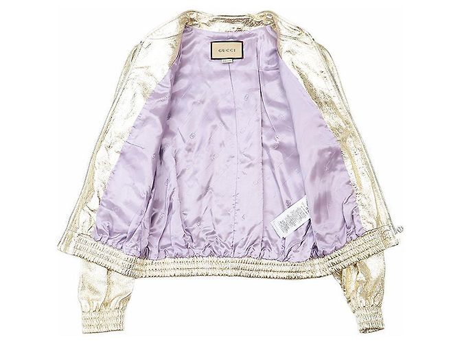 Chaqueta de piel de cordero Love Parade Gucci Dorado - vista 7