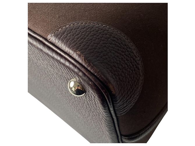 Borsa Tote Hermès Bolide 45 G Stamp Marrone scuro - vista 16