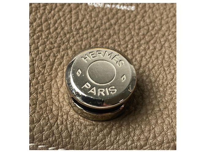 Tarjetero de Mujer Dogon de Hermès Gris pardo - vista 10