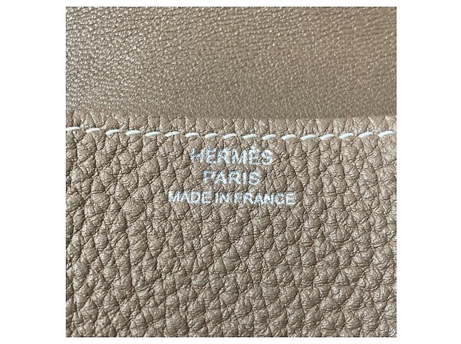Tarjetero de Mujer Dogon de Hermès Gris pardo - vista 11