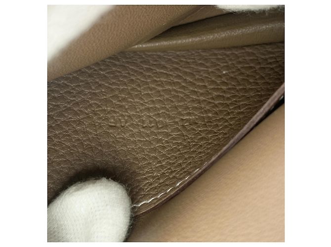 Tarjetero de Mujer Dogon de Hermès Gris pardo - vista 12
