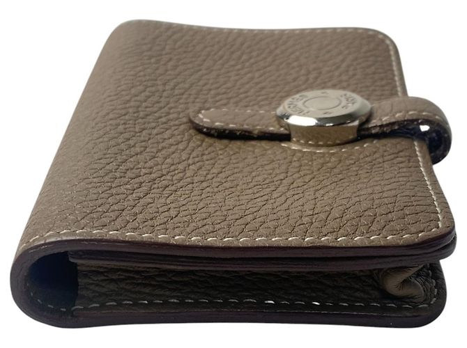 Tarjetero de Mujer Dogon de Hermès Gris pardo - vista 3