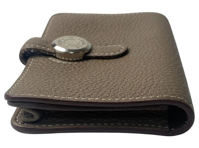 Tarjetero de Mujer Dogon de Hermès Gris pardo - vista 4