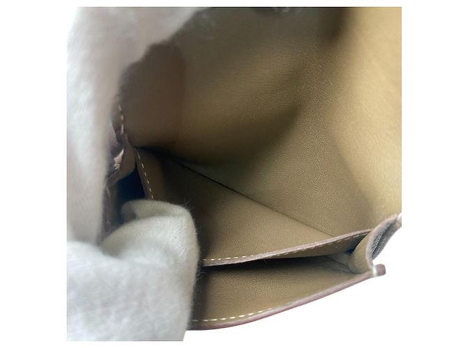 Tarjetero de Mujer Dogon de Hermès Gris pardo - vista 8