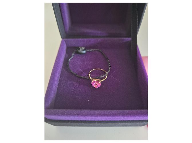 Autre Marque Anabela Chan Mini Ring mit rosa Saphir Herz Pink - Ansicht 2