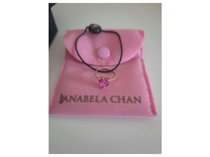 Autre Marque Anabela Chan Mini Ring mit rosa Saphir Herz Pink - Ansicht 3