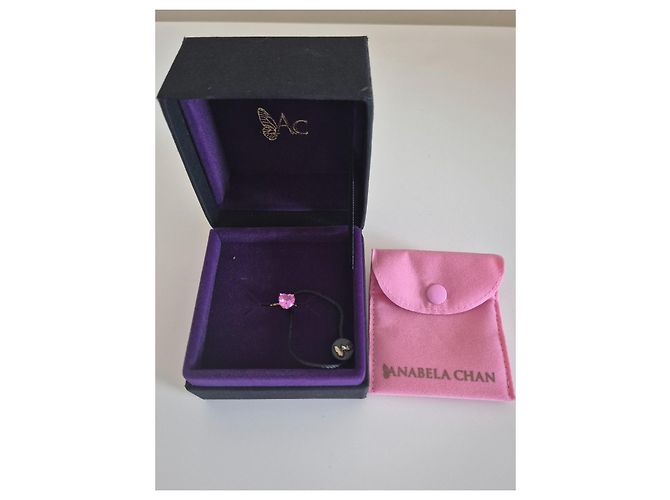 Autre Marque Anabela Chan Mini Ring mit rosa Saphir Herz Pink - Ansicht 4