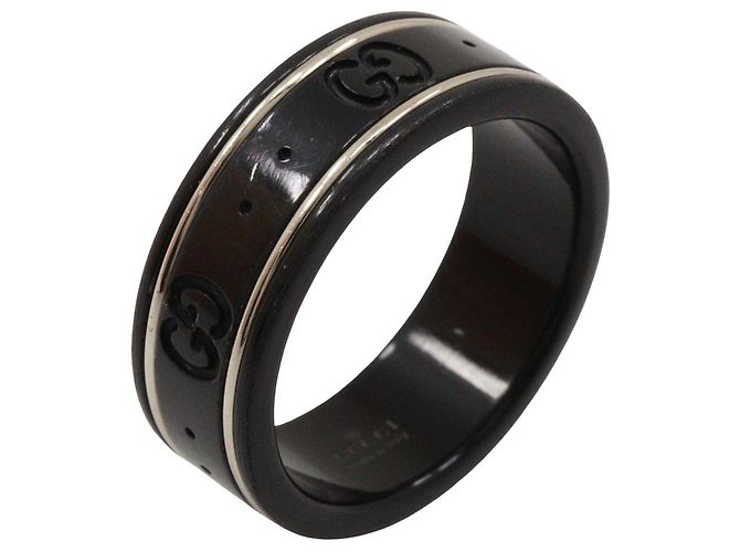 Gucci Icon Ring Ceramic with 18K white gold Black - view 2