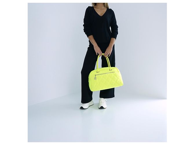 Borsa Duffle Gialla Fluo Chanel Giallo - vista 11