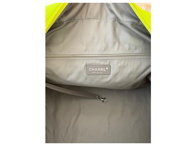 Borsa Duffle Gialla Fluo Chanel Giallo - vista 15