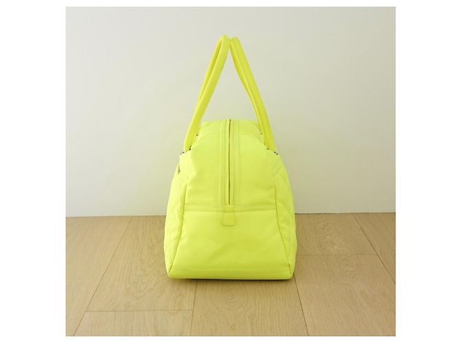 Borsa Duffle Gialla Fluo Chanel Giallo - vista 5