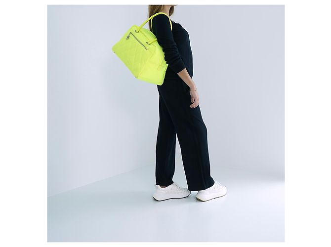 Borsa Duffle Gialla Fluo Chanel Giallo - vista 6
