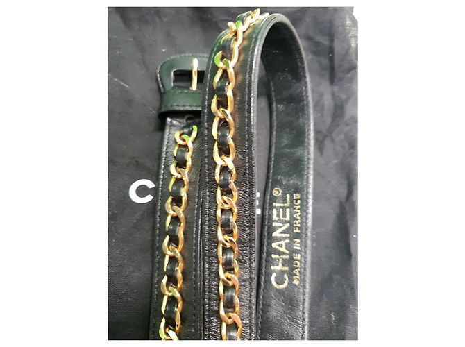 Cintura Vintage Senza Tempo di Chanel Nero D'oro - vista 6