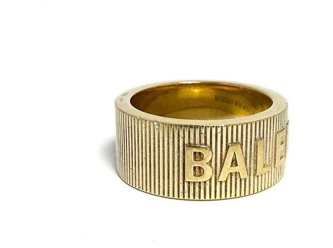 Balenciaga Herren Force Stripe Ring Golden - Ansicht 2