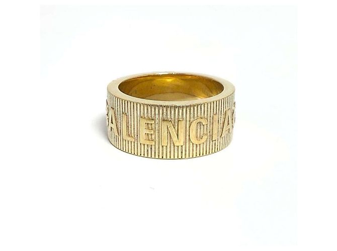 Balenciaga Herren Force Stripe Ring Golden - Ansicht 3