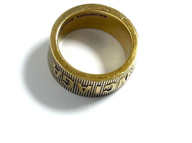 Balenciaga Herren Force Stripe Ring Golden - Ansicht 6