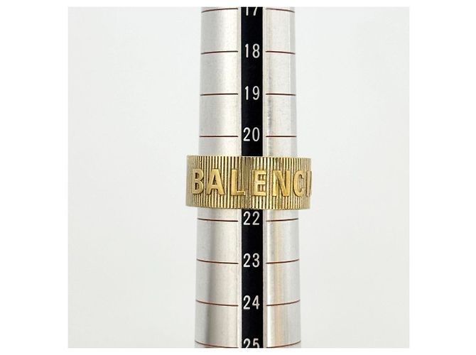 Balenciaga Herren Force Stripe Ring Golden - Ansicht 7