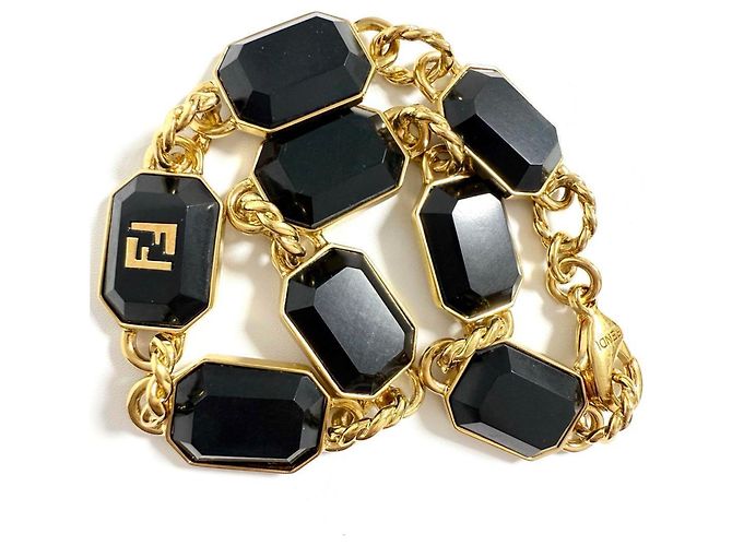 Bracciale FF Link da uomo Fendi - vista 2
