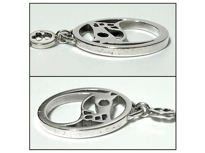 Vintage Silber Handtaschen Charm von Hermès - Ansicht 7