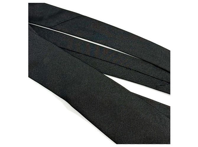 Cravatta Underknot Tiger da uomo Gucci in seta nera Nero - vista 3