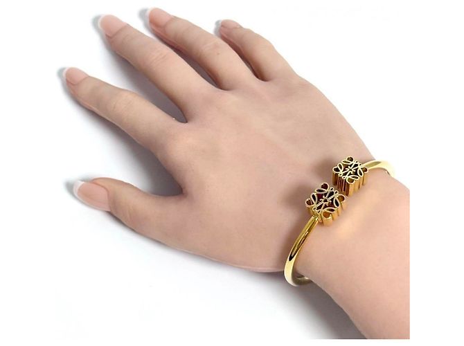 Bracciale a manica Anagram da donna Loewe D'oro - vista 9