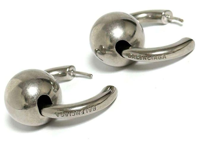 Balenciaga Damen Ball Hoop Ohrringe - Ansicht 2