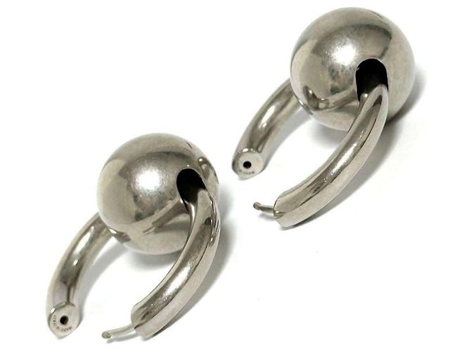 Balenciaga Damen Ball Hoop Ohrringe - Ansicht 3