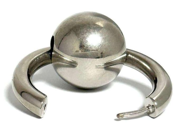 Balenciaga Damen Ball Hoop Ohrringe - Ansicht 6