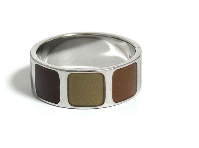 Occhiali da uomo Louis Vuitton, anello largo marrone - vista 3