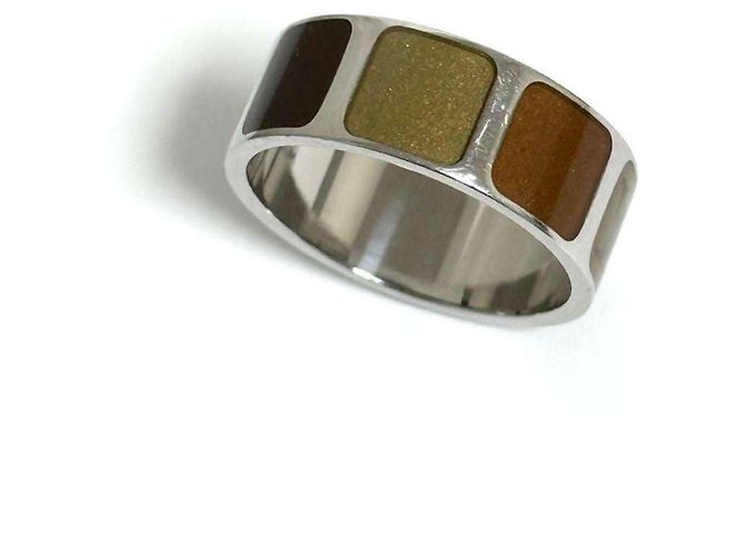 Occhiali da uomo Louis Vuitton, anello largo marrone - vista 7