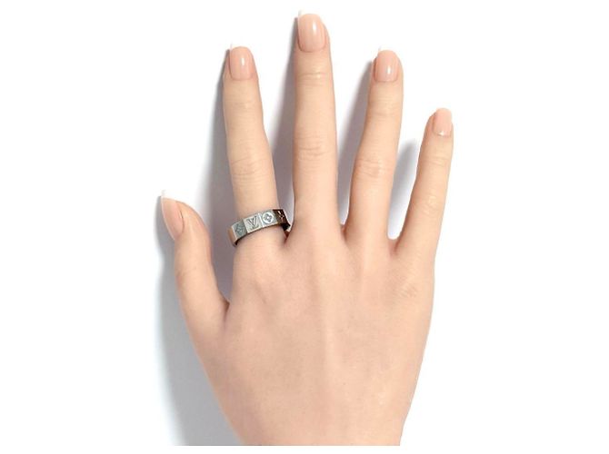 Louis Vuitton Men's Monogram Cube Ring - view 10